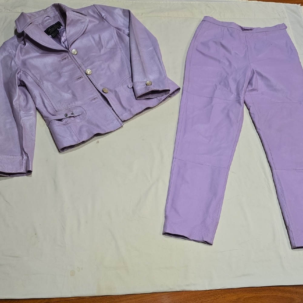 Lavender Jacket and Pants Set